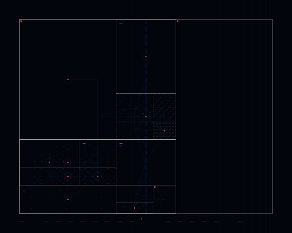 Recursive geometric subdivision using golden ratio proportions