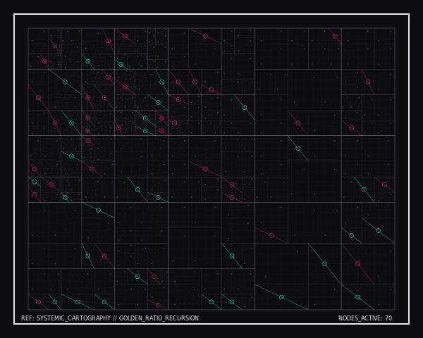 Recursive geometric subdivision using golden ratio proportions