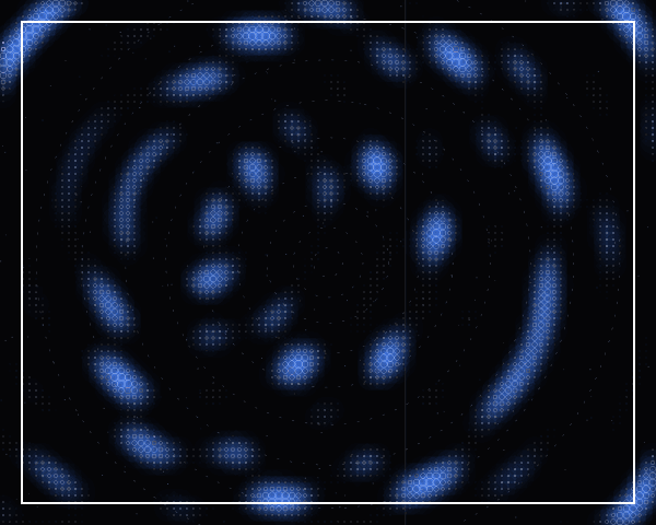 Reaction-diffusion pattern rendered in stark black and white